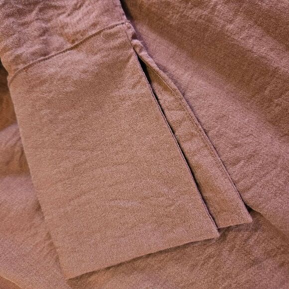 Future Collective Reese Blutstein Off Shoulder Long Sleeve Midi Dress in Rust 14 - Picture 8 of 11